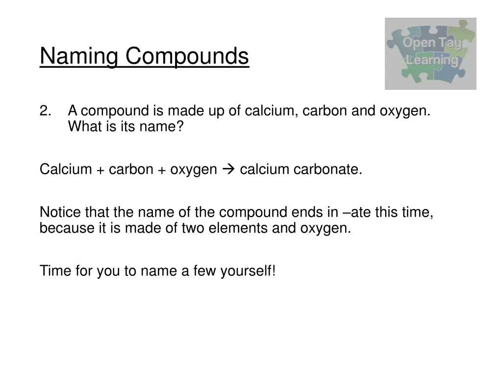 naming compounds 1