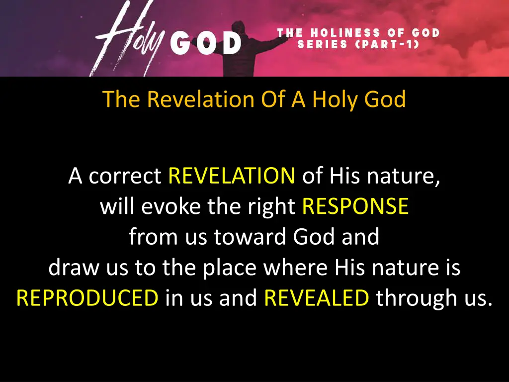 the revelation of a holy god 2