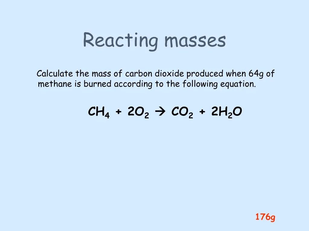 reacting masses 2