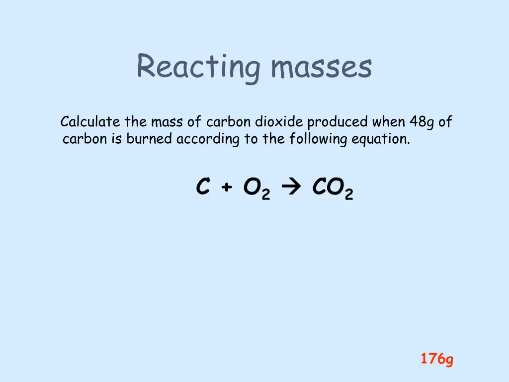 reacting masses 3