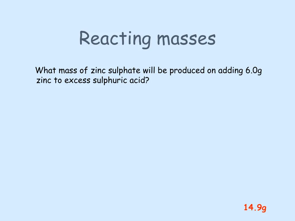 reacting masses 4