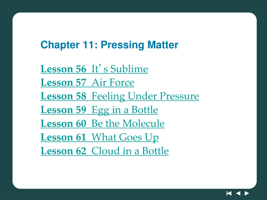 chapter 11 pressing matter