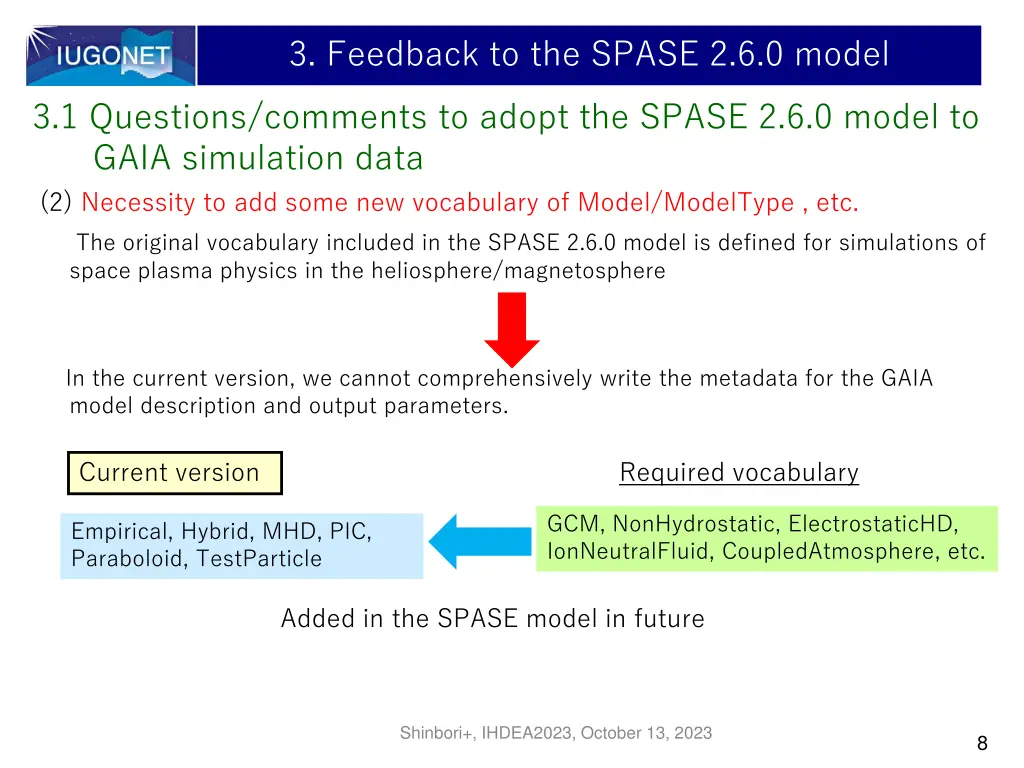 3 feedback to the spase 2 6 0 model 1