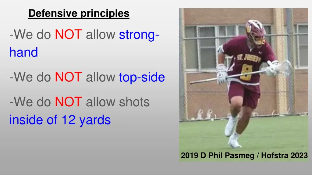 defensive principles