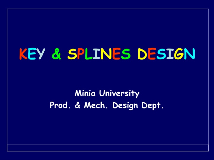 key splines design