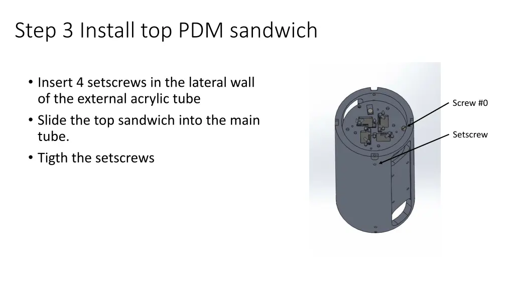 step 3 install top pdm sandwich