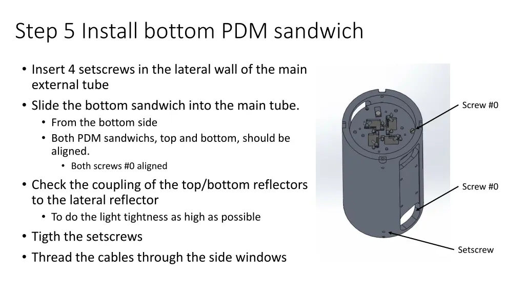 step 5 install bottom pdm sandwich