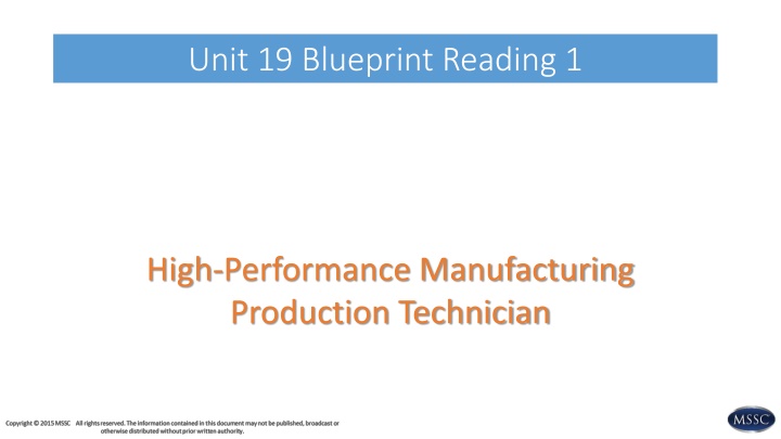 unit 19 blueprint reading 1