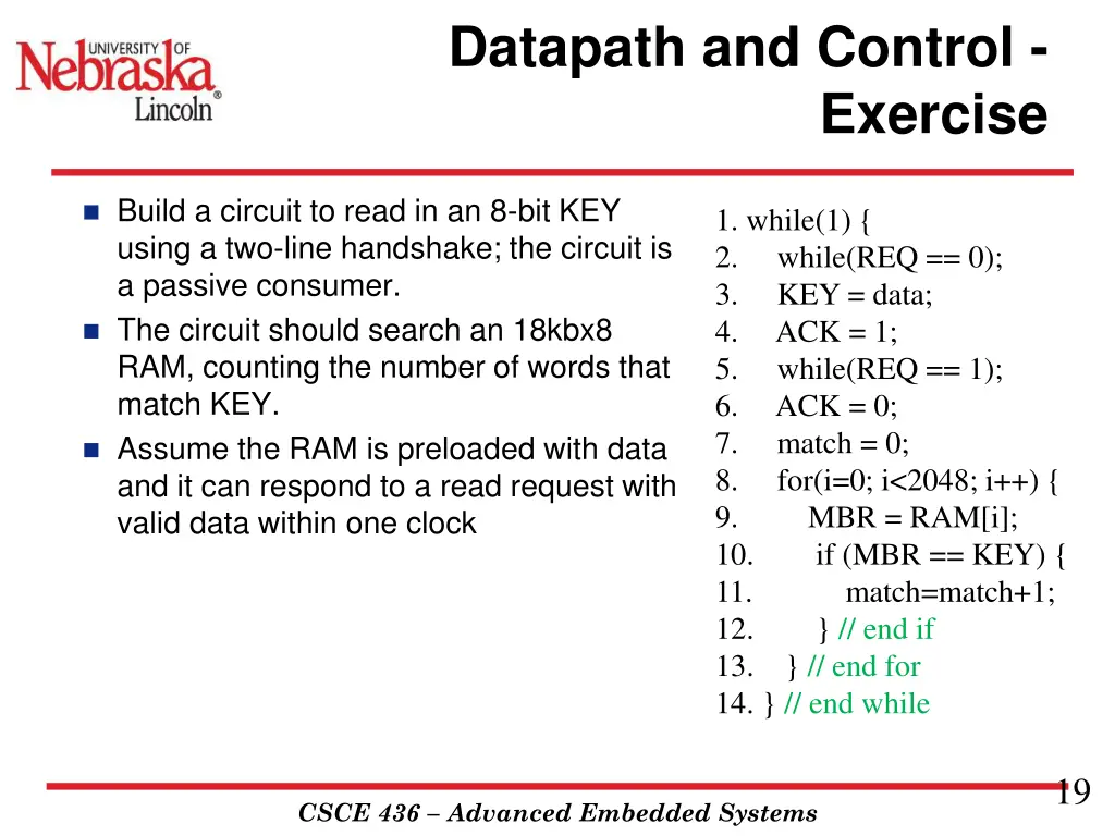 datapath and control 2