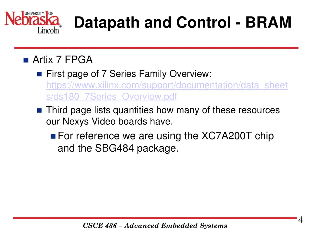 datapath and control bram 1