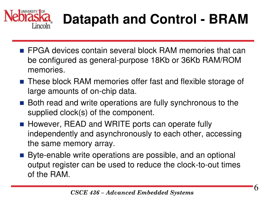 datapath and control bram 3