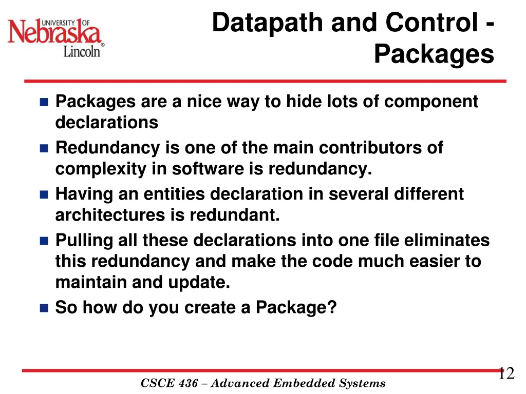 datapath and control