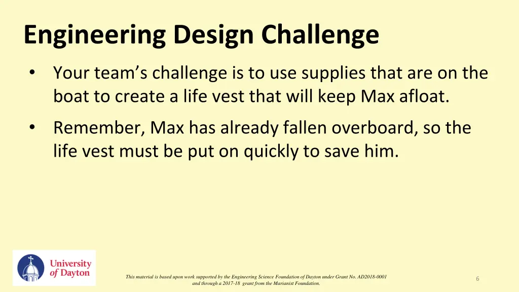 engineering design challenge