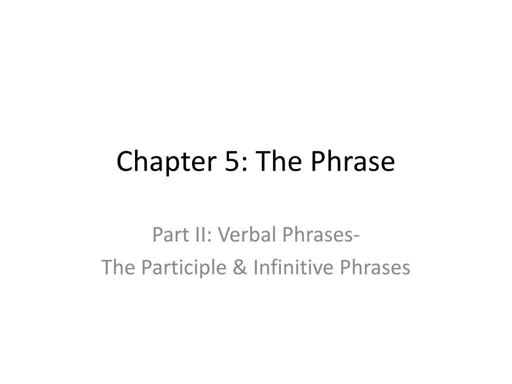 chapter 5 the phrase 1