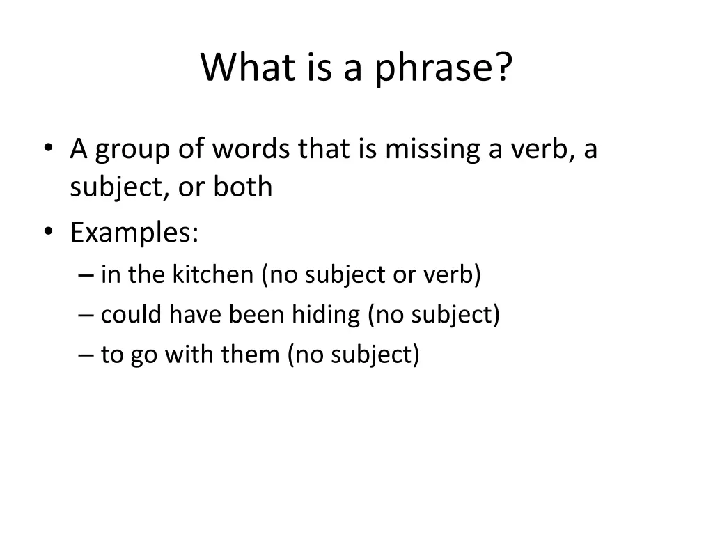 what is a phrase