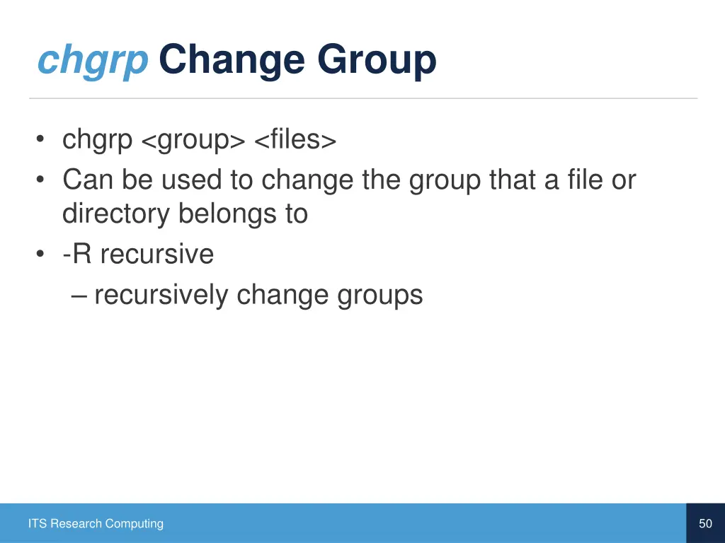 chgrp change group