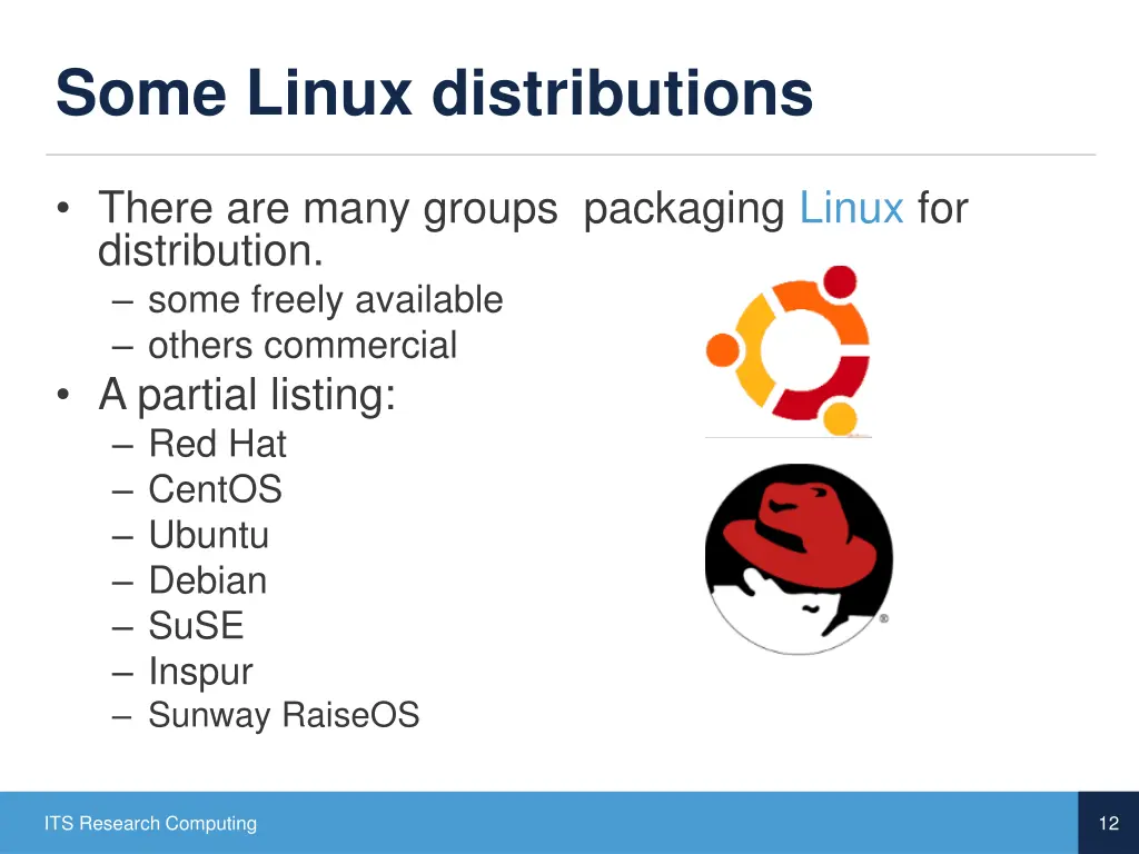 some linux distributions