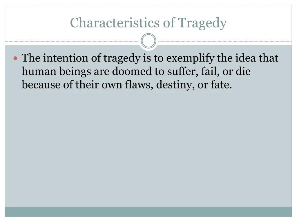 characteristics of tragedy