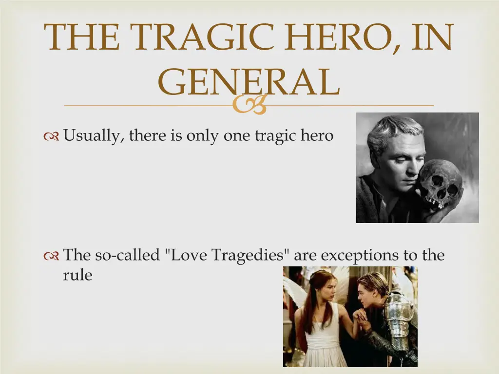 the tragic hero in general