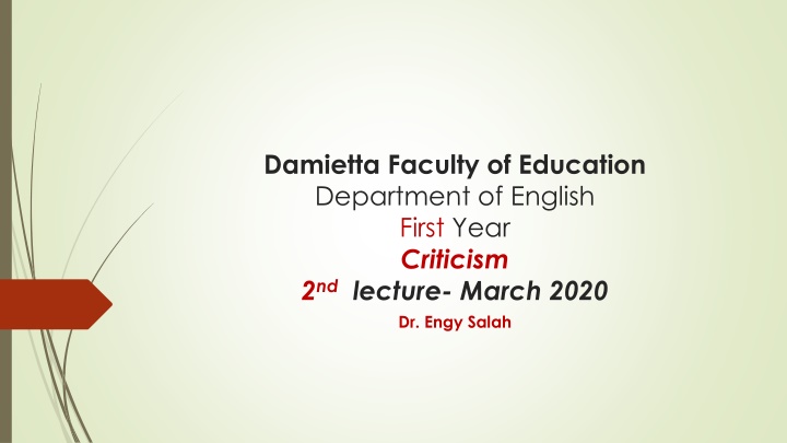 damietta faculty of education department