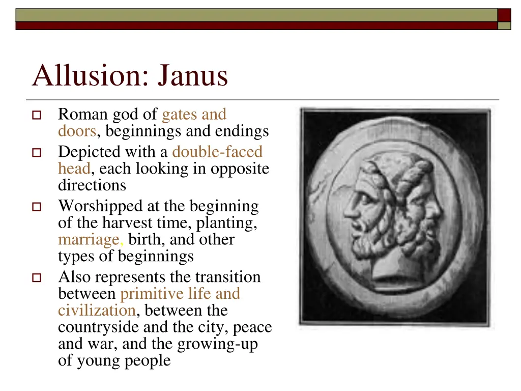 allusion janus