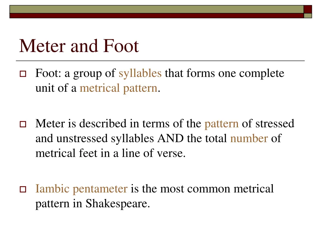 meter and foot