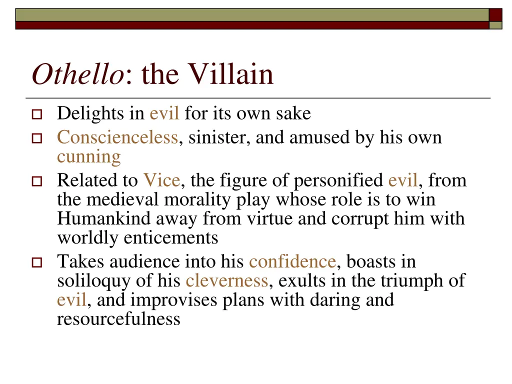 othello the villain