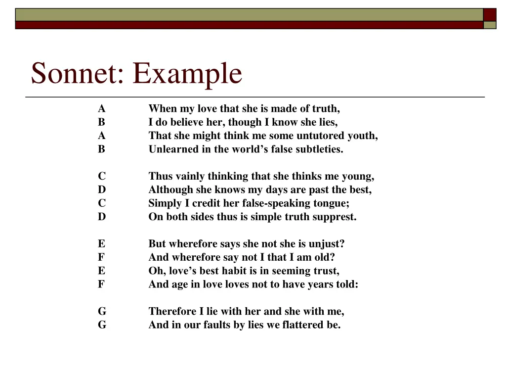 sonnet example