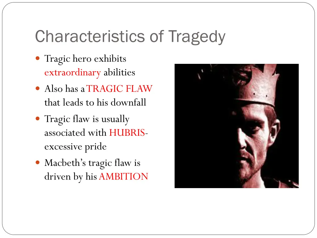 characteristics of tragedy 1