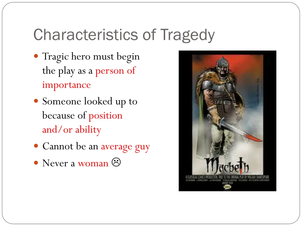 characteristics of tragedy