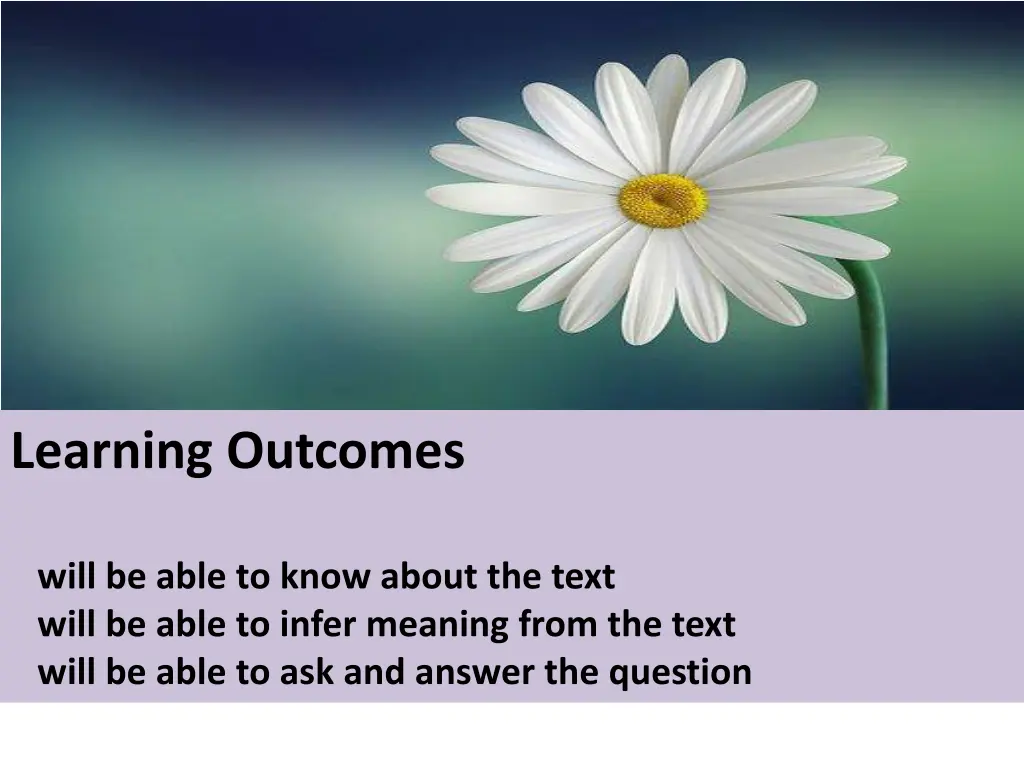 learning outcomes will be able to know about