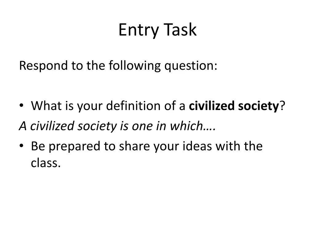 entry task 1