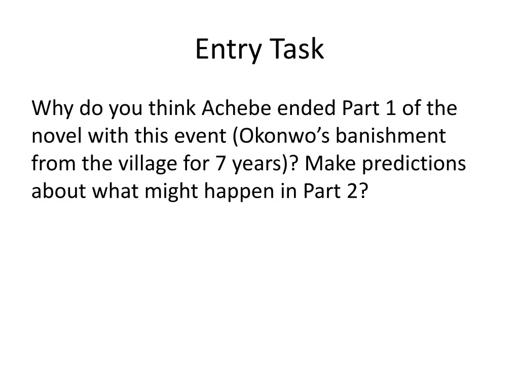 entry task 2