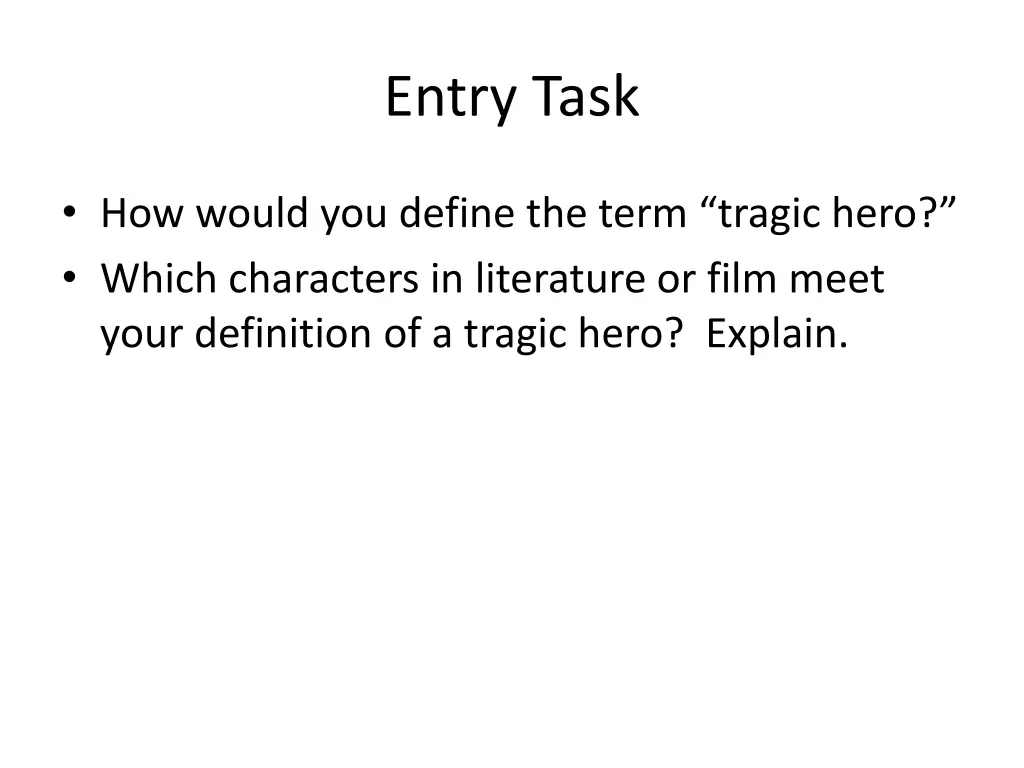 entry task 3