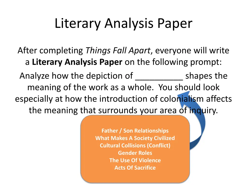 literary analysis paper