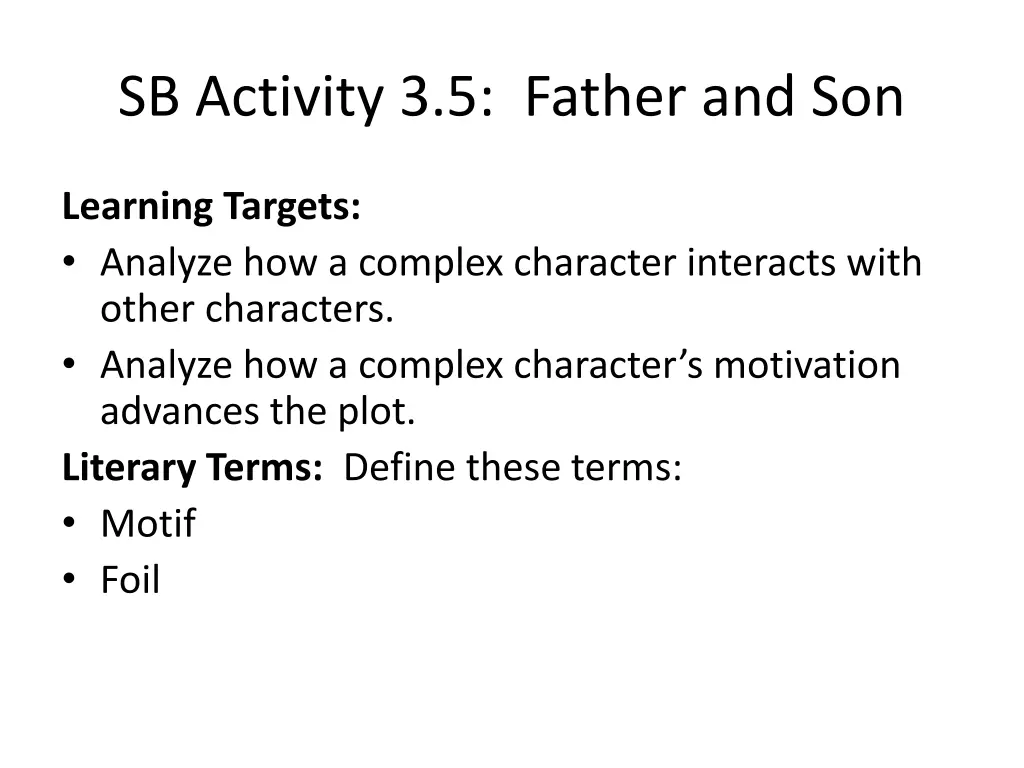 sb activity 3 5 father and son