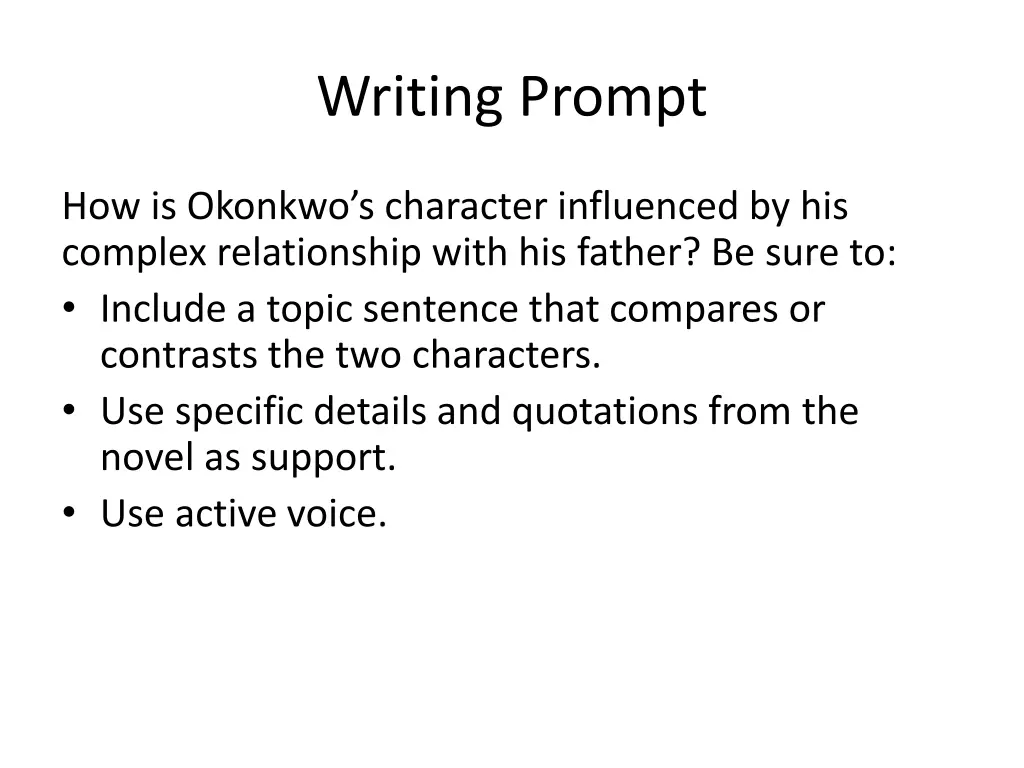 writing prompt