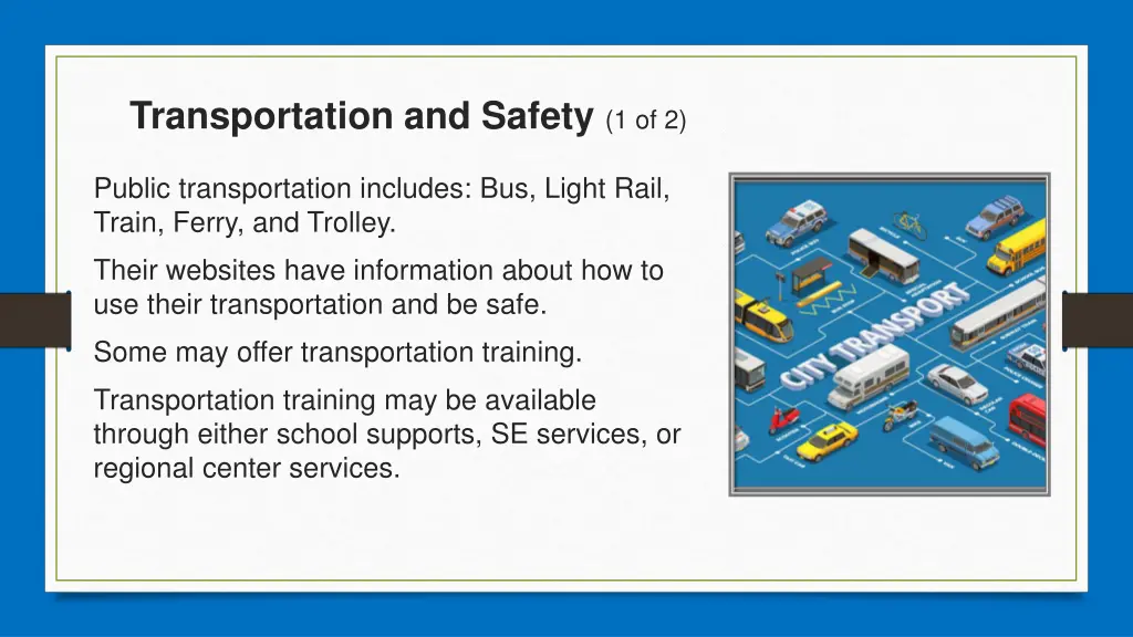 transportation and safety 1 of 2