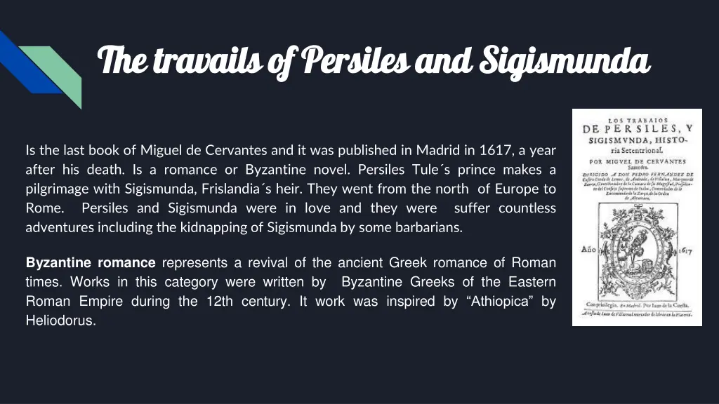 the travails of persiles and sigismunda