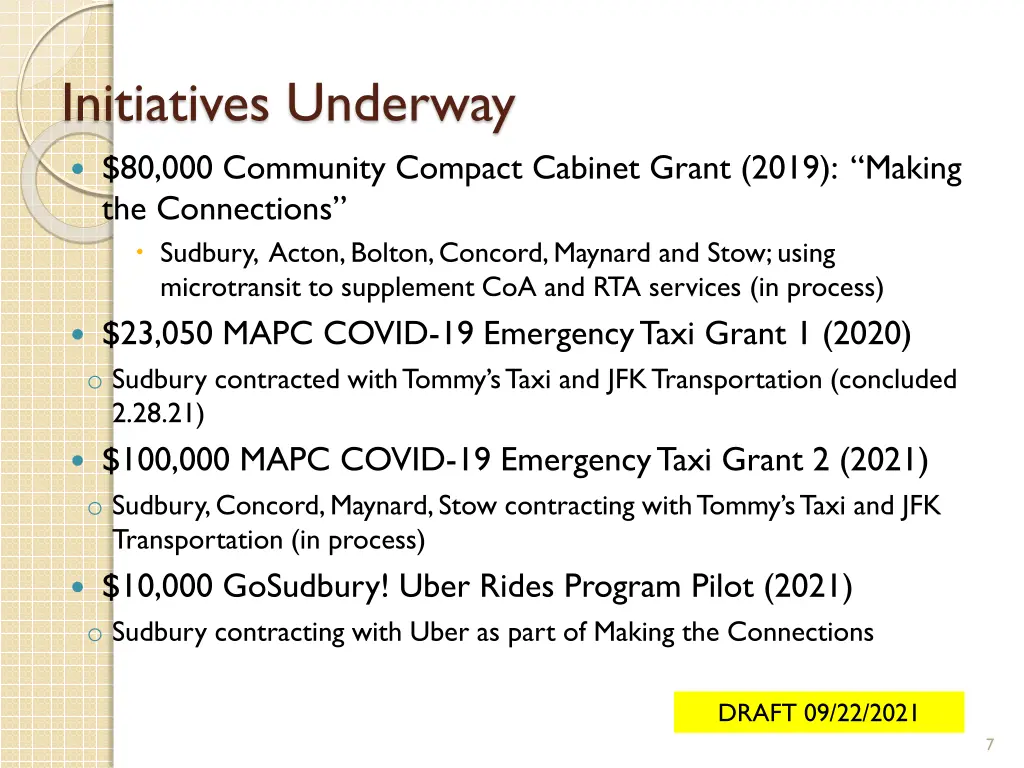 initiatives underway 80 000 community compact