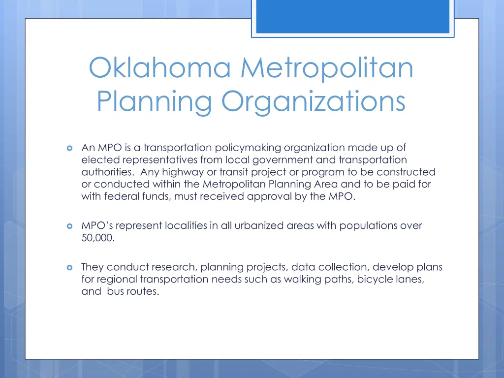 oklahoma metropolitan planning organizations