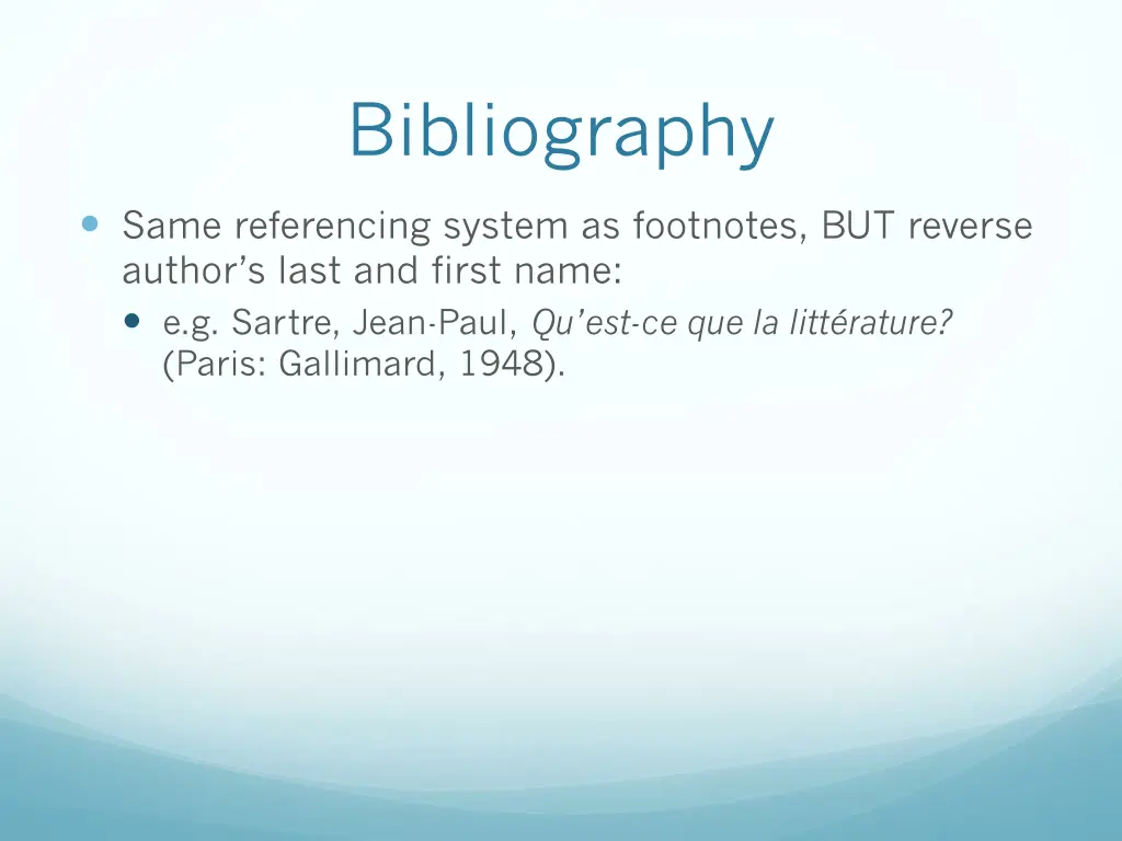 bibliography