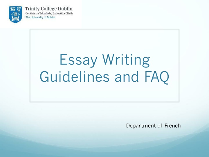 essay writing guidelines and faq