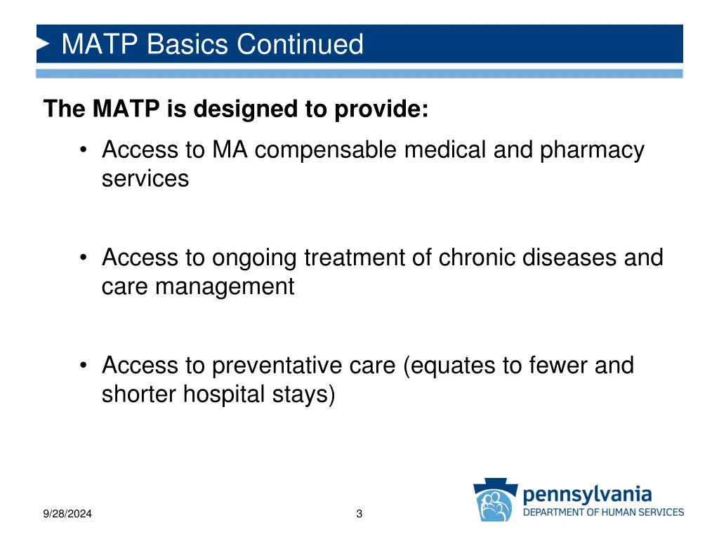 matp basics continued