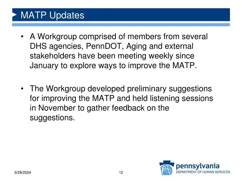 matp updates