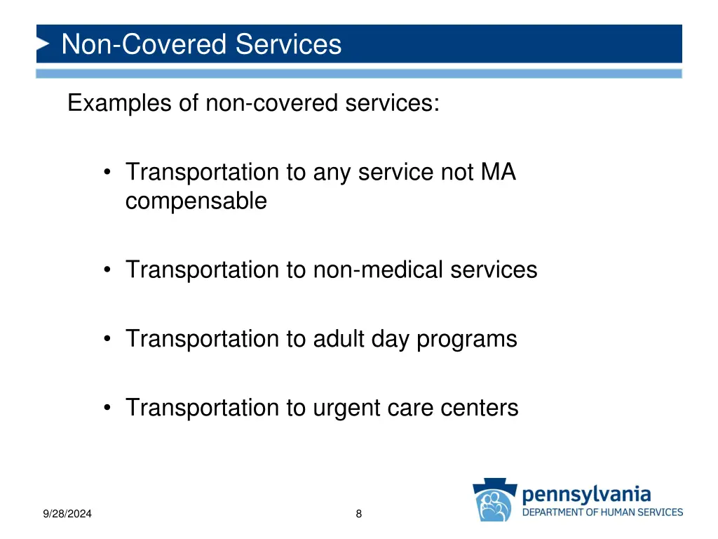 non covered services