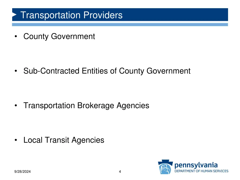 transportation providers