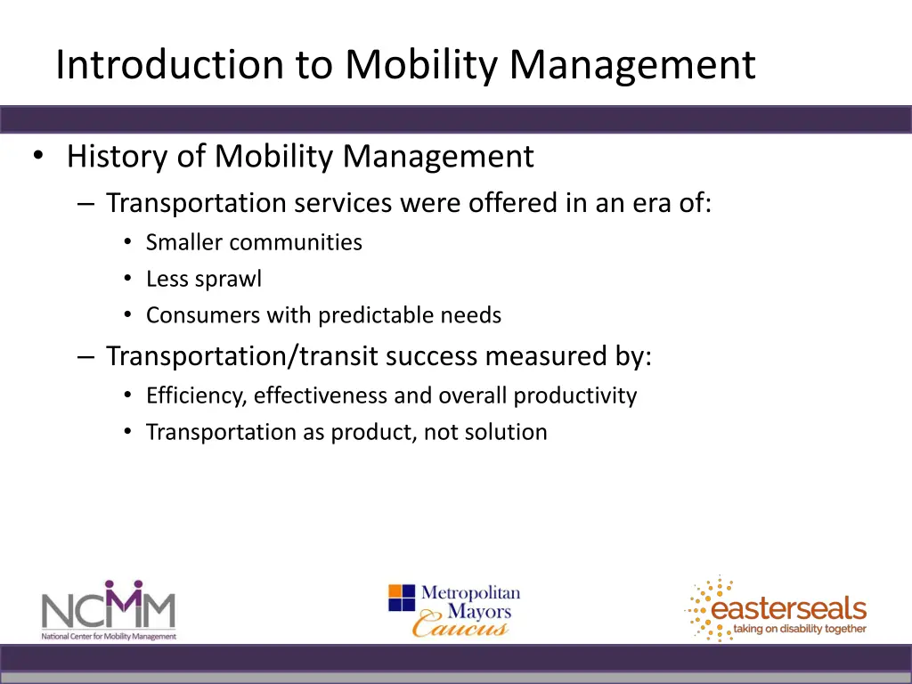 introduction to mobility management 1