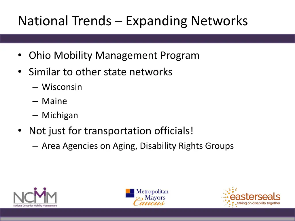 national trends expanding networks