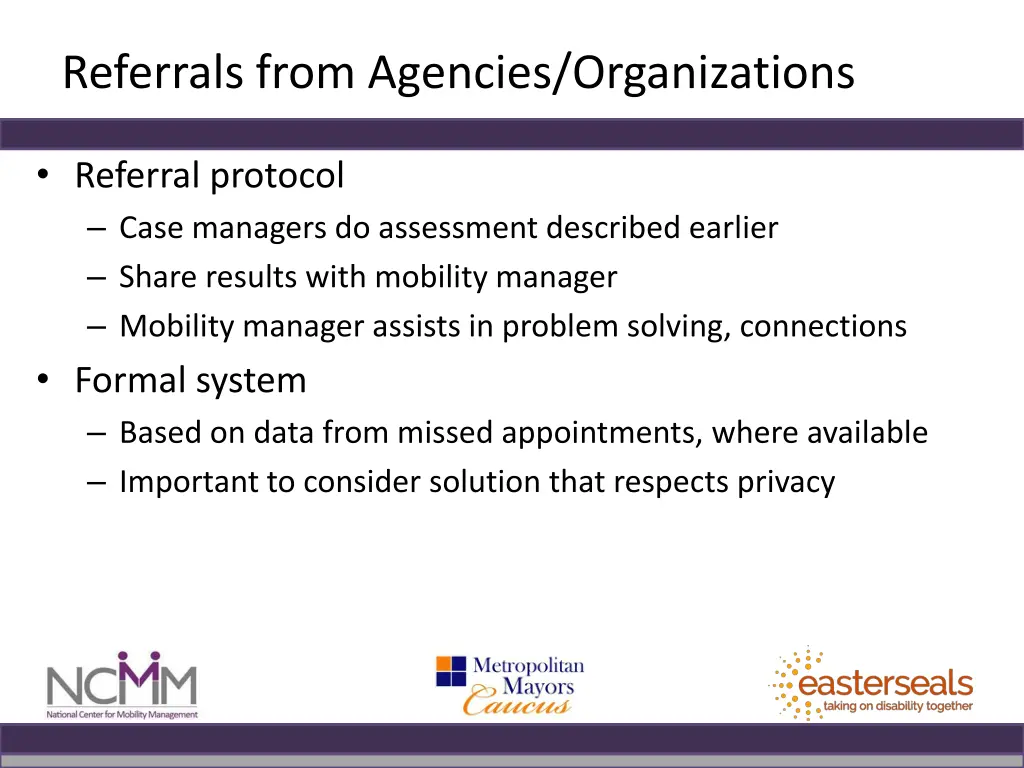 referrals from agencies organizations 1